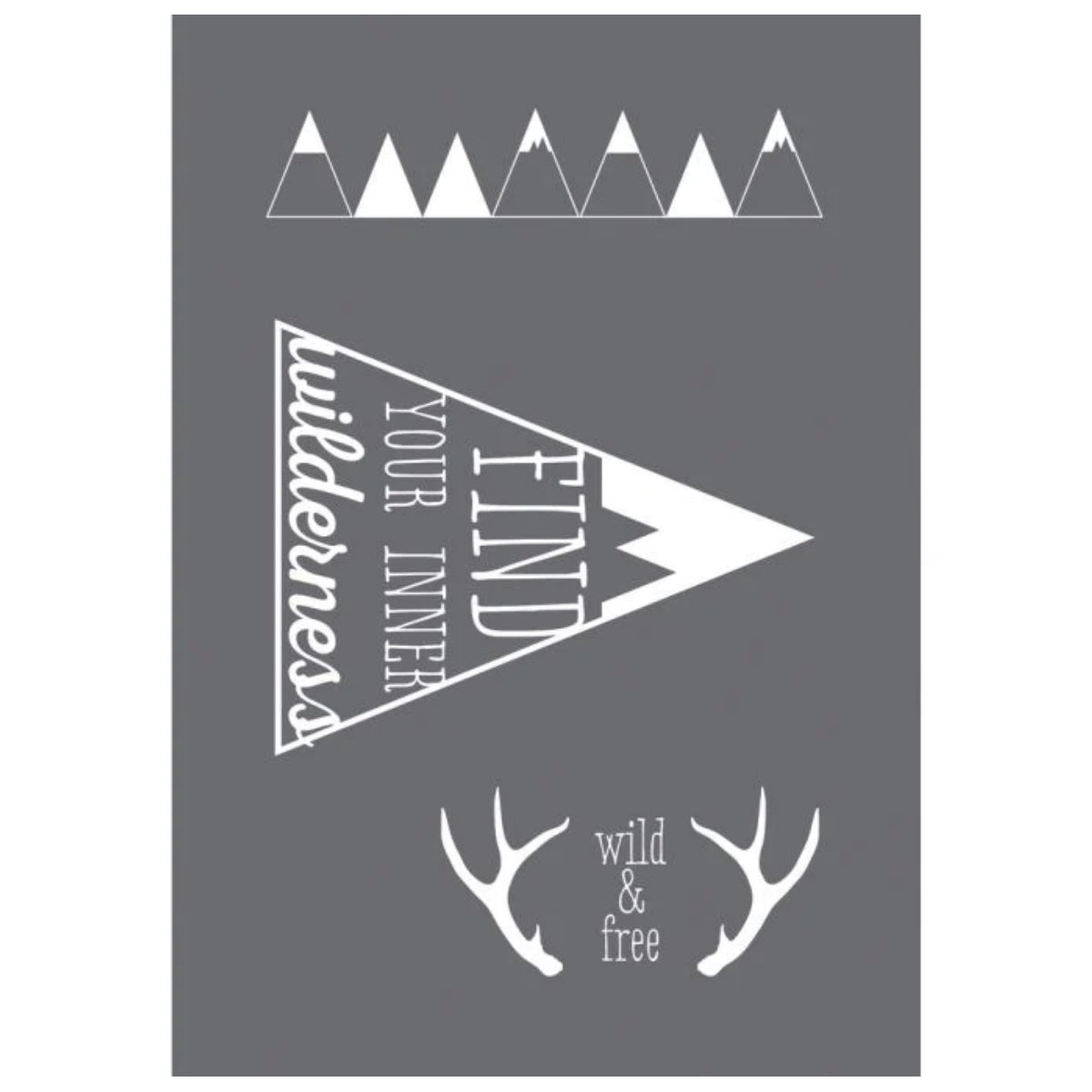 Siebdruckschablone Wilderness A5