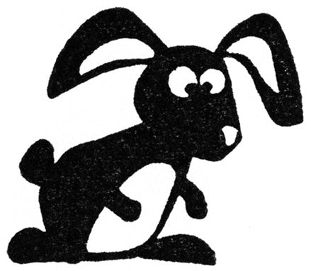 Cats on appletrees Stempel Hase Fynn