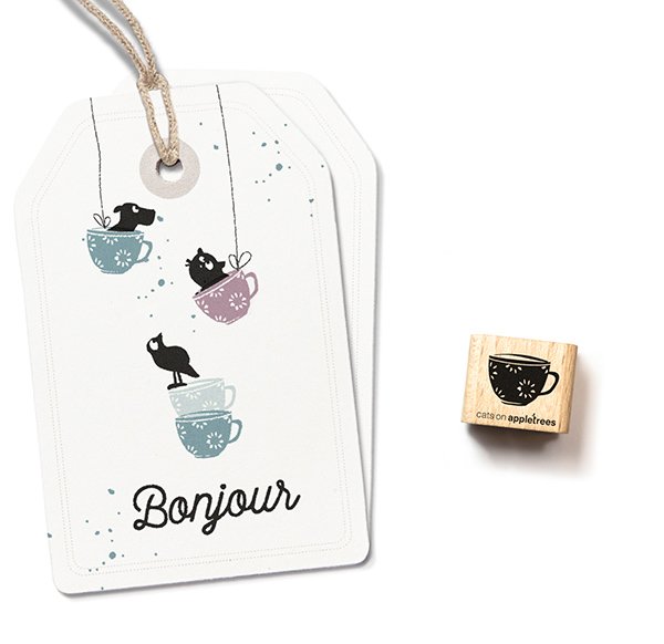 Ministempel Blümchentasse 2