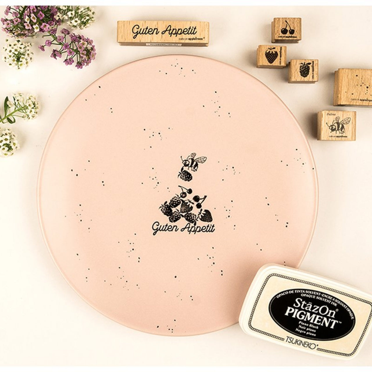 cats on appletrees Ministempel Kirsche