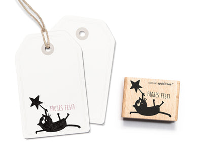 cats on appletrees Stempel Friedegunde mit Stern