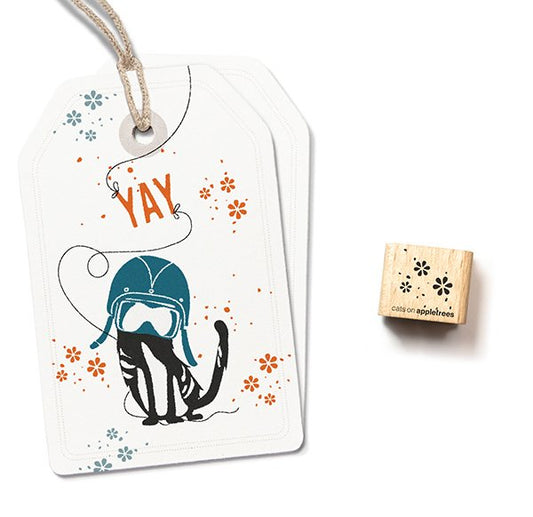 Ministempel Blümchenwolke