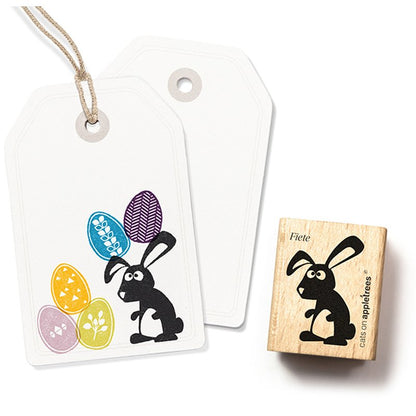 cats on appletrees Stempel Hase Fiete