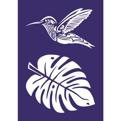 Siebdruck-Schablone Kolibri