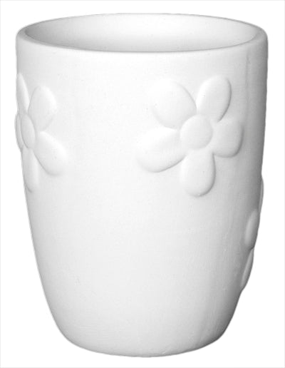 Blumen Relief Becher