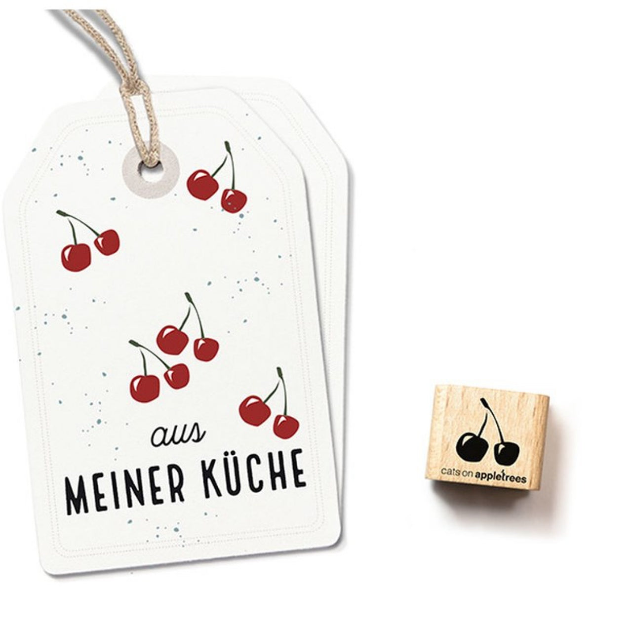 cats on appletrees Ministempel Kirsche